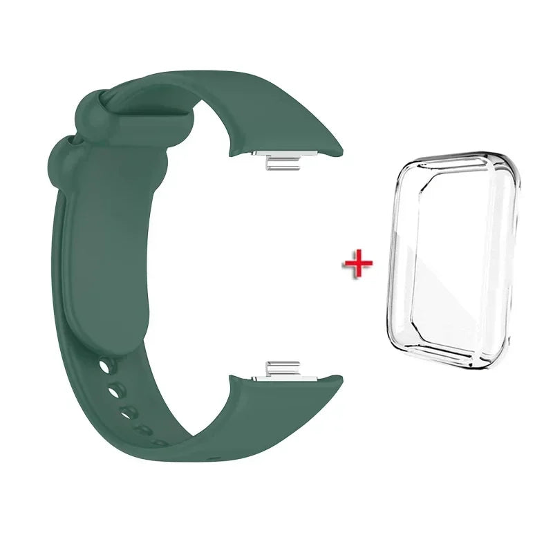 Strap+case Xiaomi Mi Band 8 Strap Smart Protective Case Silicone
