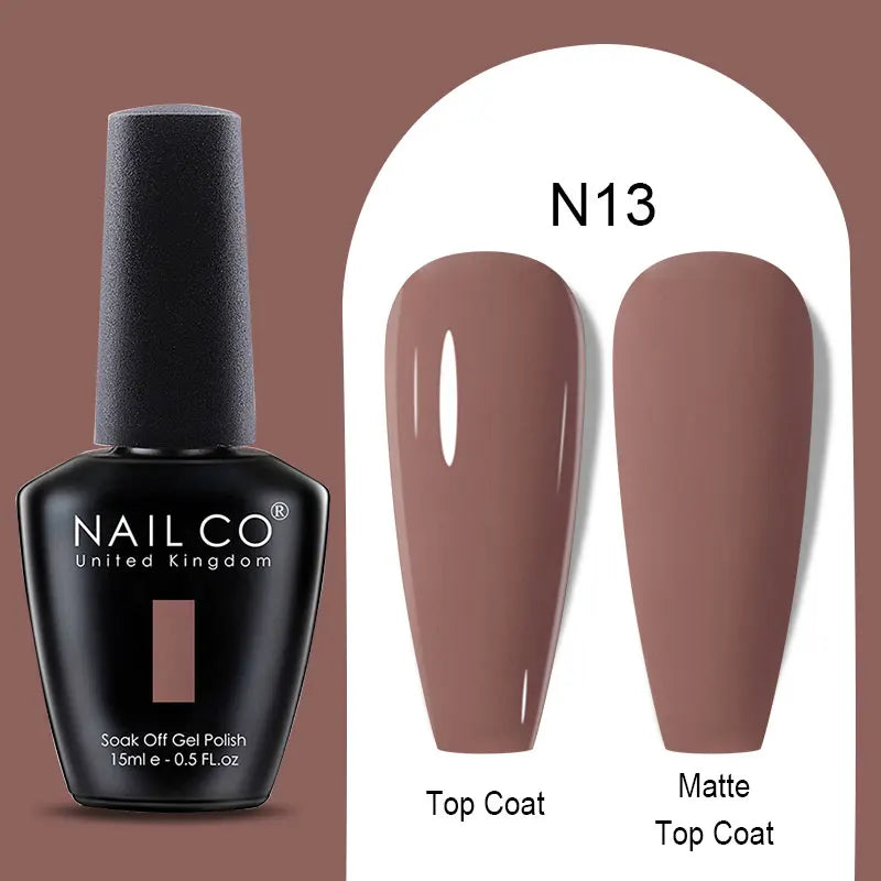 NAILCO Winter Red Gel Nail Polish Semi Permanent Soak Off Varnishes