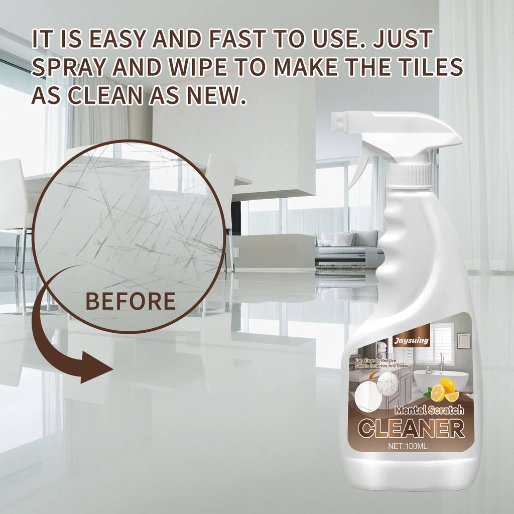 Tile Cleaning Spray Brightening Ceramic Tile Cleaner Toilet Descaling Bathroom Floor Multipurpose Cleaner Scratch Repair Cleaner Qme