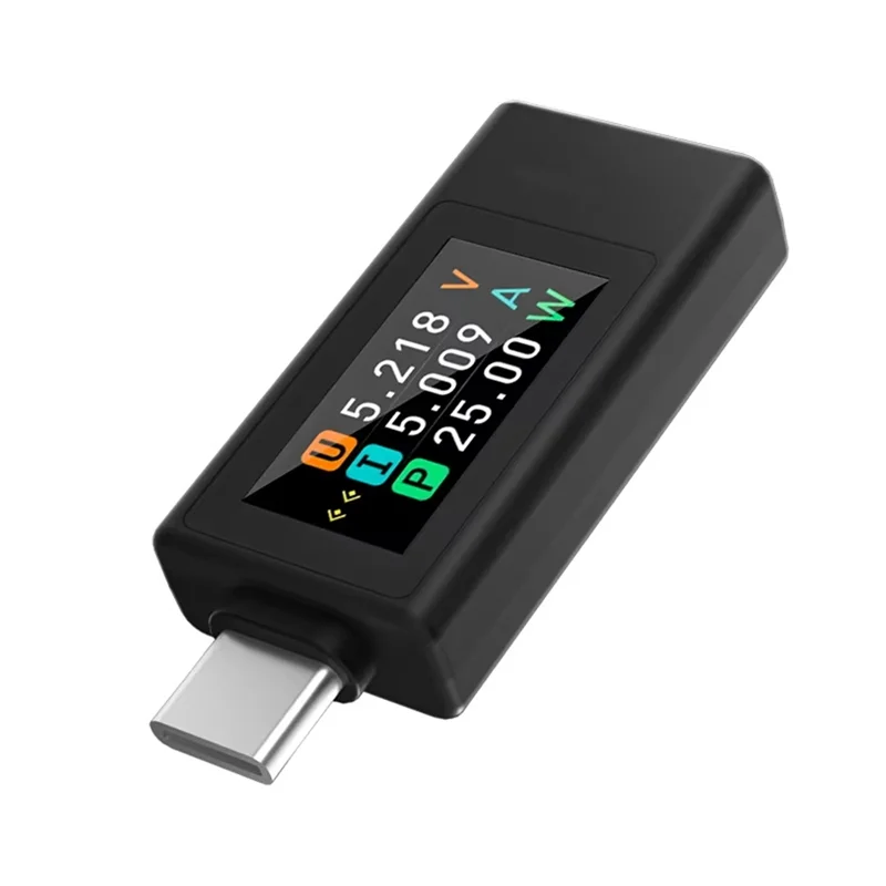 A02F-KWS-1902L USB Type-C Multi-Function Tester 4-30V Maximum 12A Power Meter Voltage Ammeter Storage Function Qme
