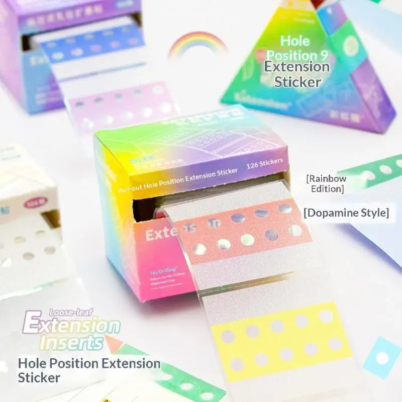 Pearl Hole Expansion Reinforcement Stickers Self-adhesive Durable Qme