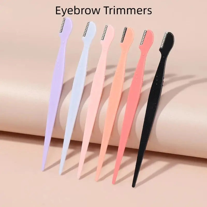 Precision Straight Handle Eyebrow Trimmers 2 3 Round Head Grooming Qme