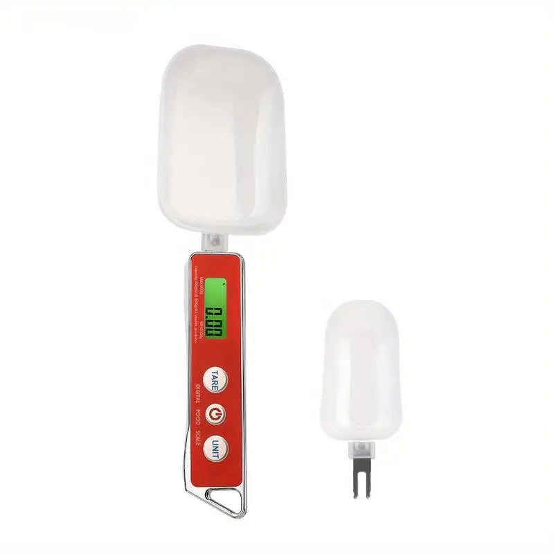 Electronic Kitchen Scale Spoon Mini Tool Milk Coffee Tea Removable Qme Red