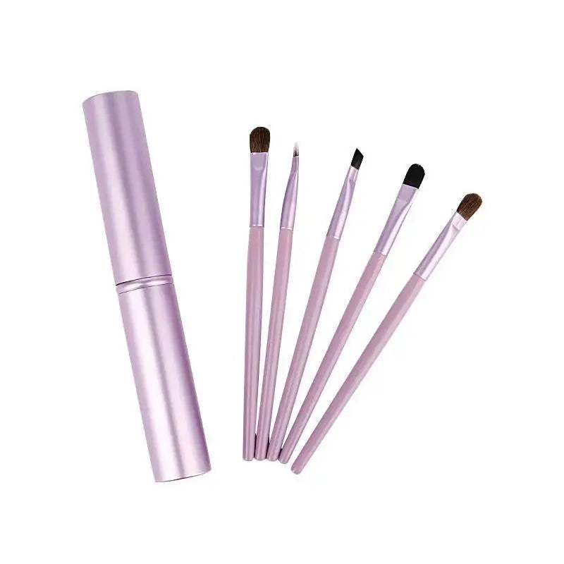 Eye Makeup Brushes Soft Eyeshadow Brush Smudging Eyeliner Storage Tube Qme Purple