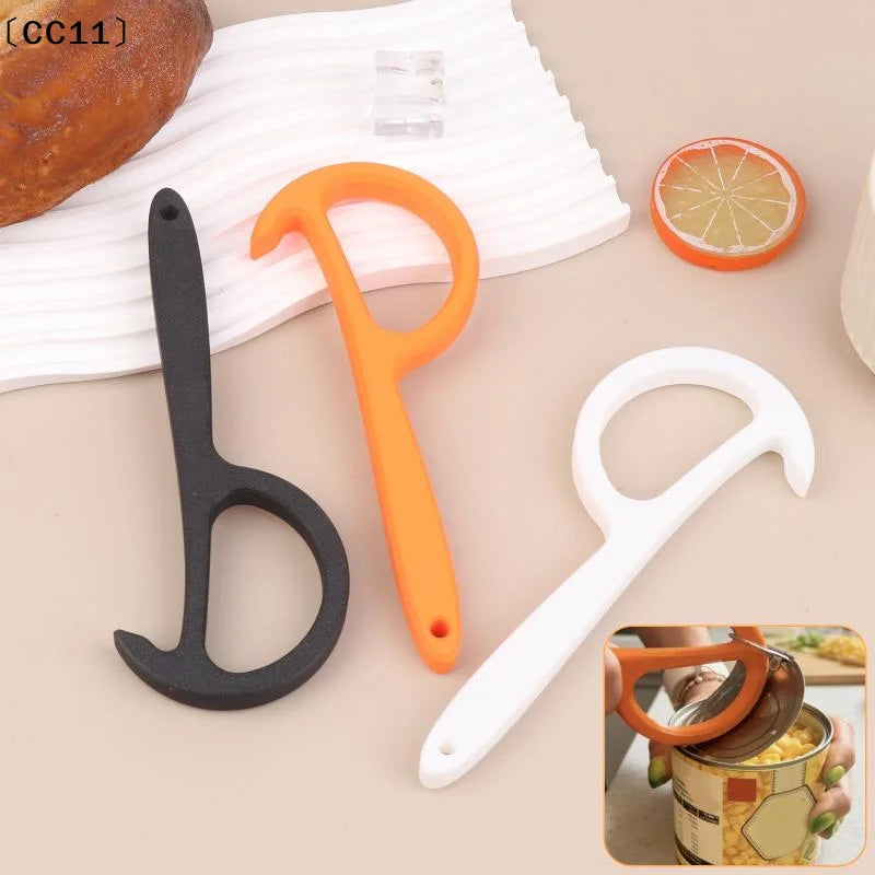Can Opener Non-slip Handle Plastic Manual Safe Easy Grip Durable Qme