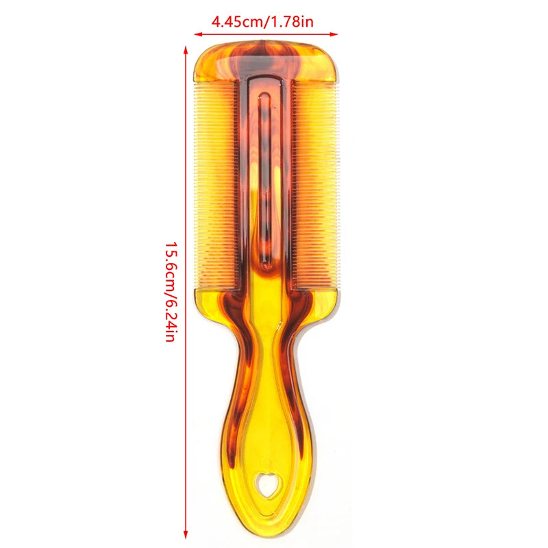 Double Sided Head Lice Comb Handle Fine Tooth Flea Removal Hair Qme