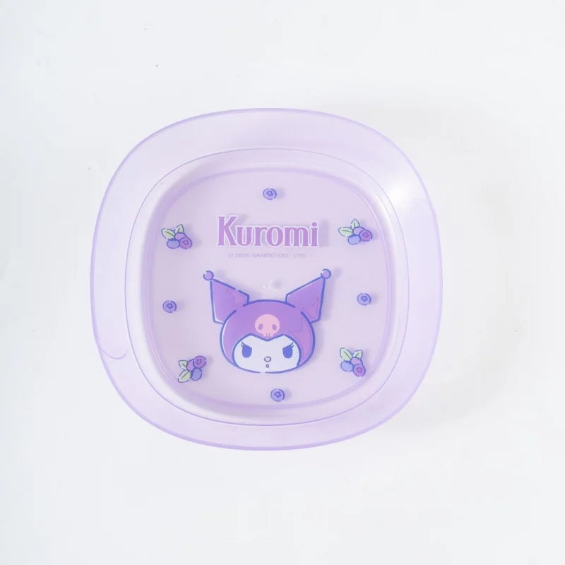 Hello Kitty Kuromi Bone-Shaped Plates and Utensils Home-Use Dried Fruit Platter Fruit Platter Plastic Side Plates Qme