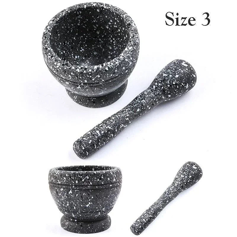 Manual Garlic Crusher Mortar Pestle Multifunctional Spice Grinder Qme Size3