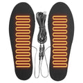 USB Heated Shoe Insoles Electric Heated Shoes Pad Cuttable Foot Warming Pad Rechargeable Foot Warmer for Skiing Hiking Qme 1pcs
