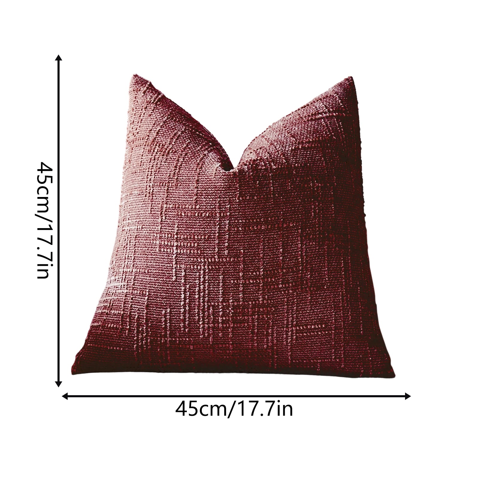 Vintage Solid Color Square Chenille Pillow Covers Texture Home Resturant Decorative Cushion Cases Skin-friendly Bed Supplies Qme