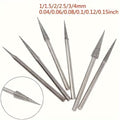 6 uds 1-4mm cabezal de molienda de diamante puntas de aguja rebabas herramienta de tallado de grabado vástago de 2,35mm D Qme 6pcs