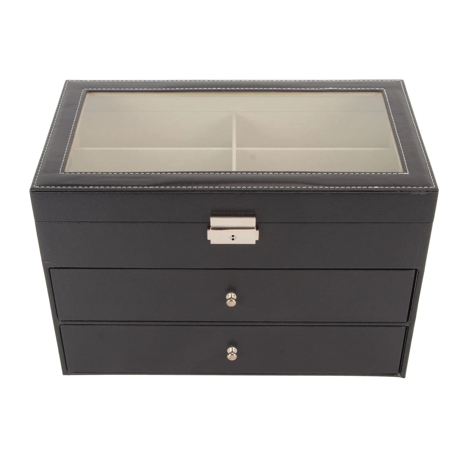 Eyeglasses Storage Box Sunglasses Organizer Multiple 18 Slot 3 Layer Eyeglasses Storage Box Display Case Eyewear Holder Drawer Qme