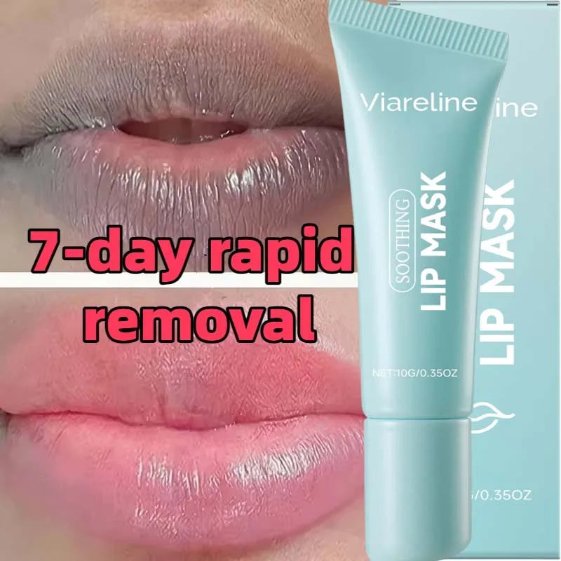 Fast Lighten Melanin Lip Mask Remove Dark Lip Balm Serum Exfoliating Fade Lip Lines Dead Skin Nourishing Repair Lip Care Makeup Qme 1pc