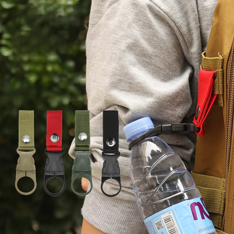Webbing Buckle Hook Water Bottle Holder Clip Outdoor Nylon Climb Qme