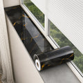 Peel Apply Marble Patterned Window Sill Stickers Door Frame Easy Qme heihuangshandian 20cmX1m