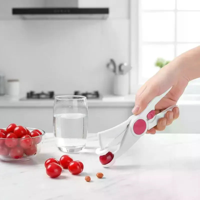 Food Grade ABS Cherry Seeder Pitter With Non Slip Handle Quick Pit Removal For Home Kitchen Fruit Salad Qme