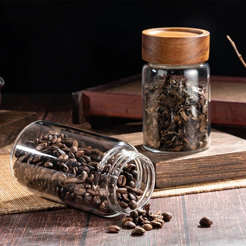 Coffee Beans Storage Container Tube Display Rack Tea Bottle Glass Single Dose Espresso Accessory Coffeware Set Barista Tool Gift Qme