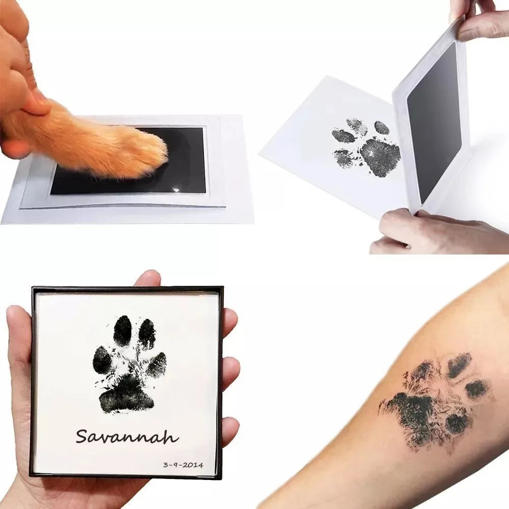 Baby Handprint and Foot Print Ink Pad Baby Photo Frame Handprint Non Stick Ink Safe Baby Footprint Souvenir Baby Accessories Qme