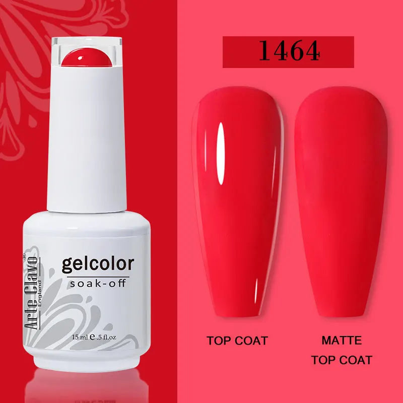 Arte Clavo15ml Gel Nail Polish Burgundy Red Brown Chocolate Art Soak