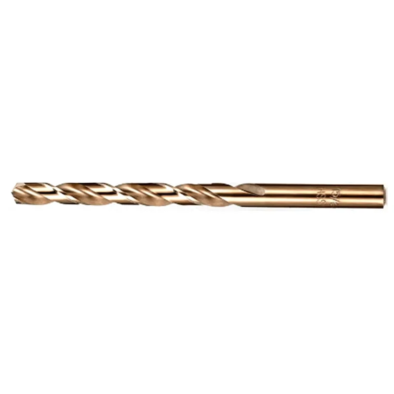 A02F-Cobalt Drill Bits Set M35 High Speed Steel Twist Jobber Length For Hardened Metal, Stainless Steel, Cast Iron Qme