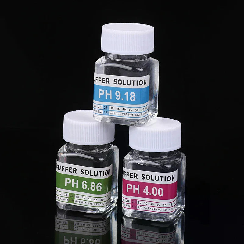 Reusable 50 Ml Bottles Of PH 4.00 6.86 9.18 Calibration Solution PH Solution Buffer PH Meter Buffer Solution Meter Calibration Qme