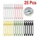 25pcs Silicone Cable Tie, Cable Organizer, Cable Straps, Reusable Cord Tie, Travel Cable Organizer, Cute Elastic Tie, Wire Tie Qme 25pcs