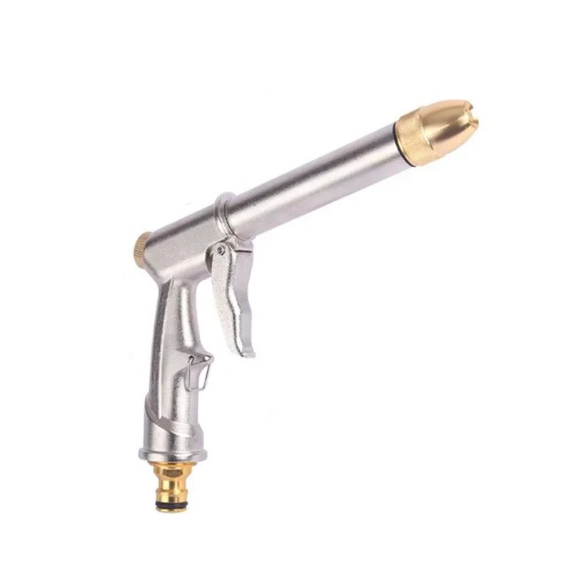 Adjustable Nozzle Pressure Water Spray Car Wash Gun Household Garden Qme Silver