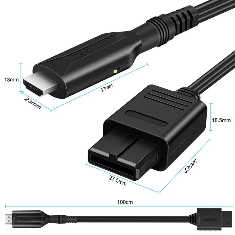 1PCS N64 to HDMI Converter HD Video Adapter for N64 Game Console Qme