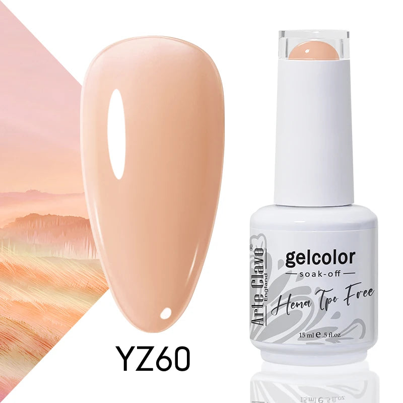 Arte Clavo Colourful Gel Nail Polish Art Varnishes Macaron Semi