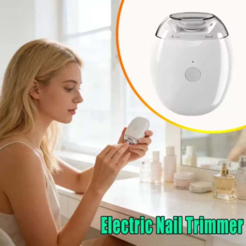 Automatic Nail Grinder Electric Trimmer Baby Elderly Kid Safe Manicure Pedicure Gentle Trimming Tool Supply Qme