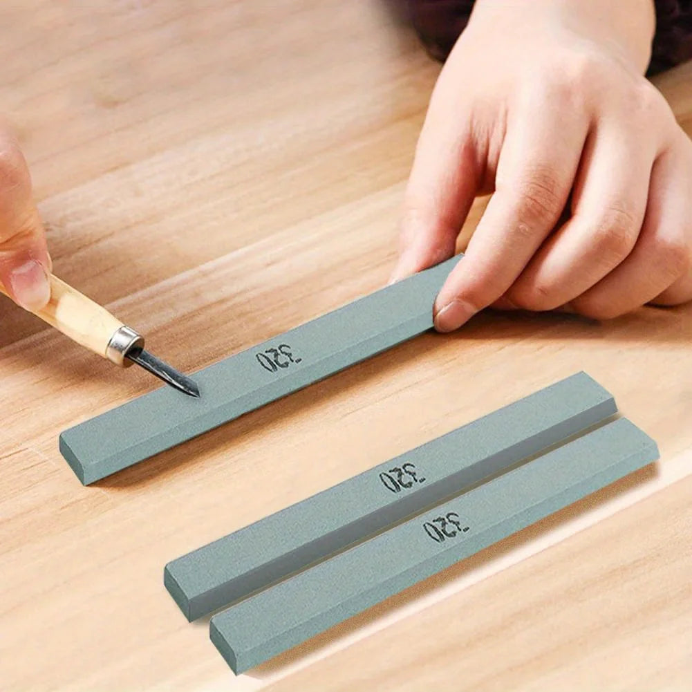 320 Grit Silicon Carbide Sharpening Stone Strip Mini Whetstone For Ceramic Pot Metal Knife Model Polishing Grinding Tool Qme