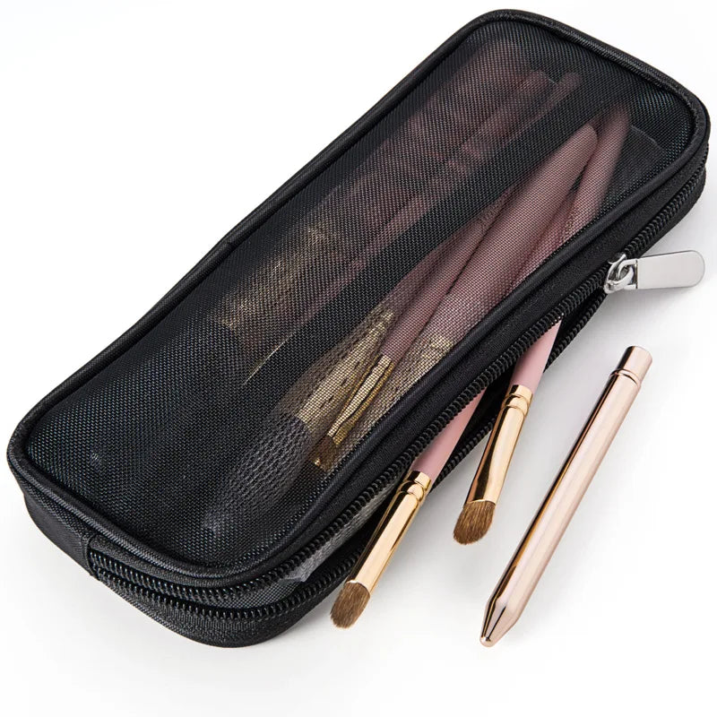 Makeup Brush Travel Case Cosmetic Toiletry Bag Organizer Men Women Qme