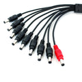 ESCAM 1 to 9 DC Power Splitter Cable DVR Plugs for CCTV Camera System video cctv accessories Qme Default Title