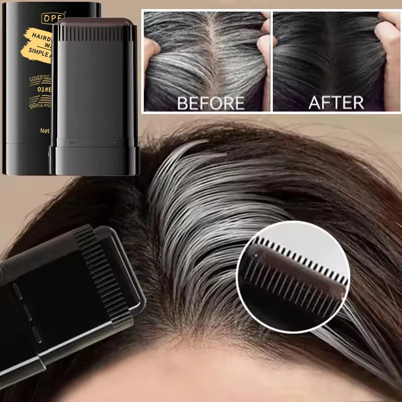 Quick Hair Dye Stick Permanent Coverage Long-lasting Effect Portable Qme