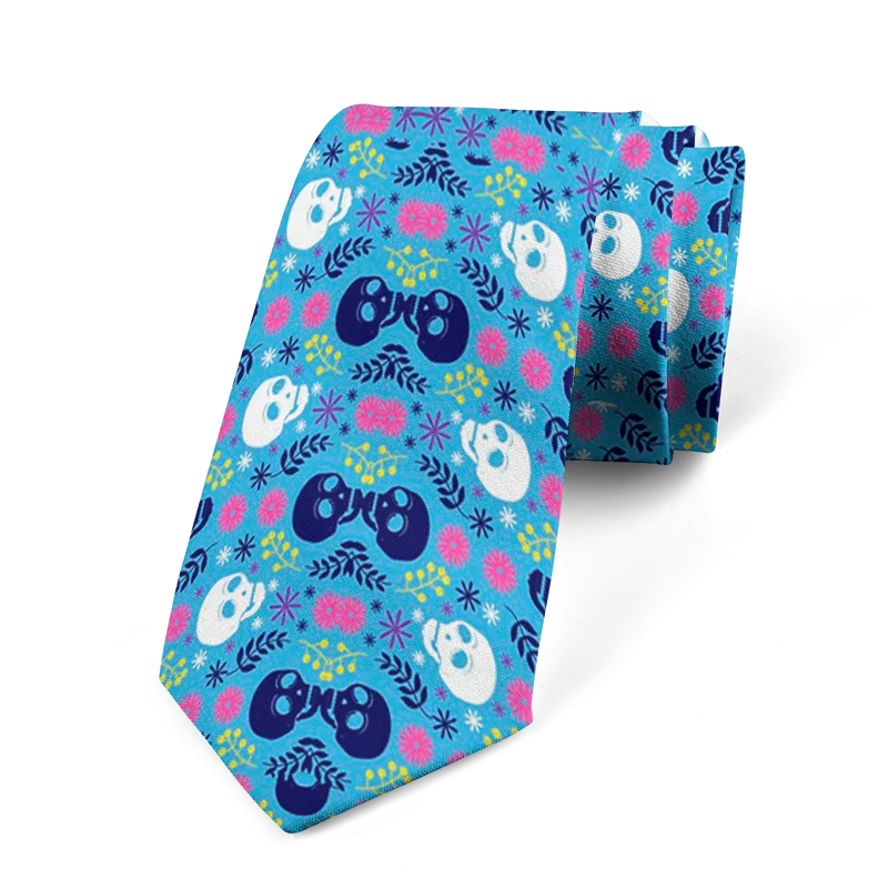 Fashion Wedding Ties Business Men's Elegant Women's Skeleton Printed Qme style6