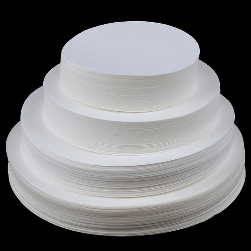 100Pcs Laboratory Filter Paper Circular Qualitative Filter Paper Medium Speed Qme