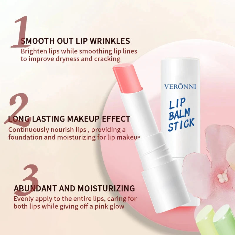 VERONNI Vaseline Lip Balm Moisturizing Hydrating Color-changing Qme