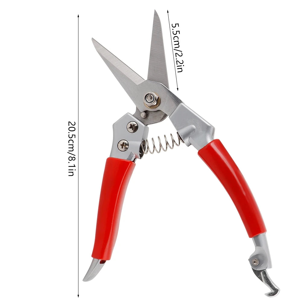 Plant Pruning Shears Sharp Rust Proof Hand Pruner Lightweight Durable Gardening Scissors For Flower Shrub Fruit Tree Branch Qme