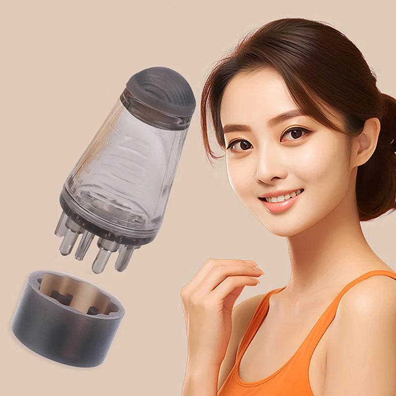 Scalp Applicator Comb Hexagonal Roller Ball Tool Hair Regrowth Qme
