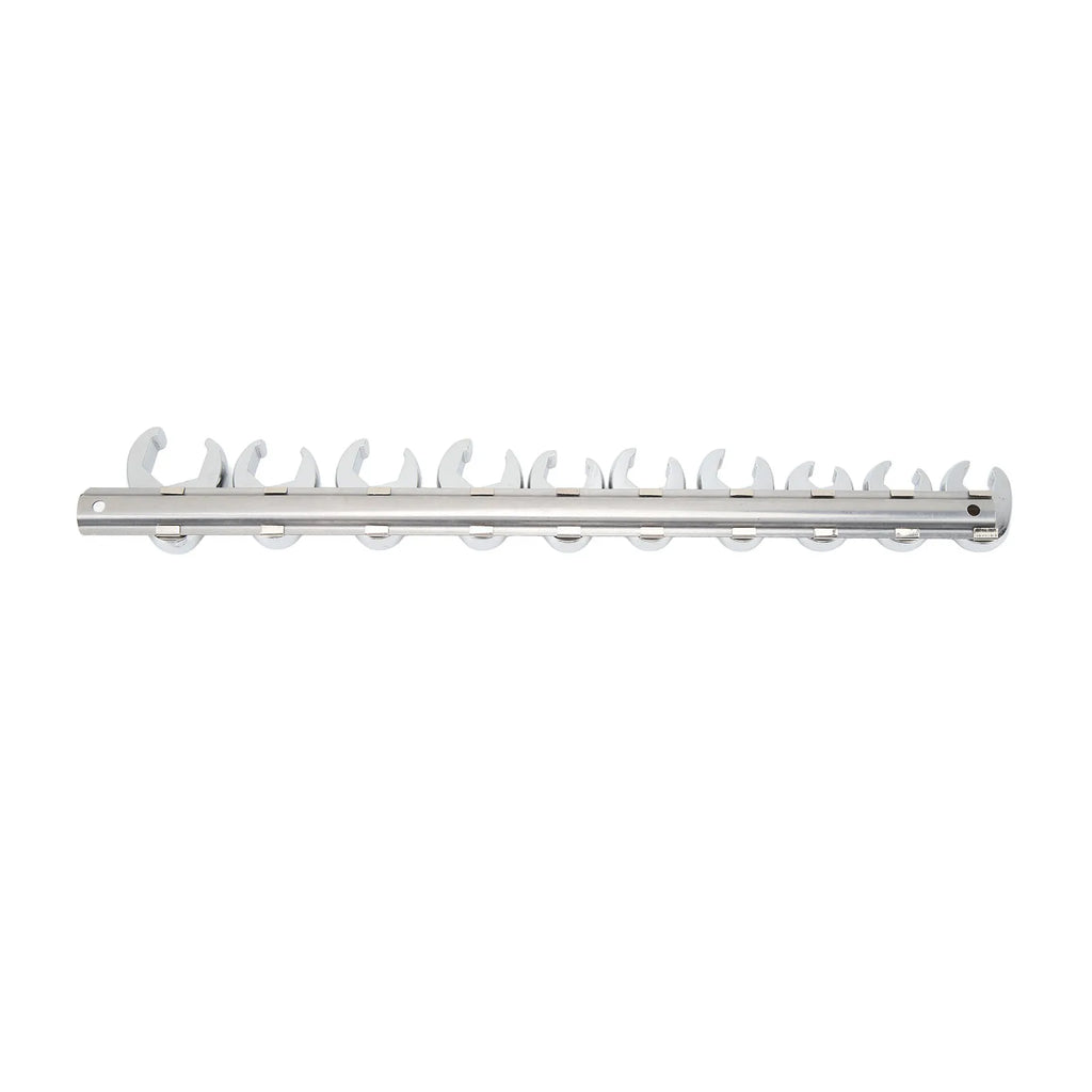 10pcs Chrome Plated Wrenches Crows Foot Wrench Set 10mm to 22mm Sizes Nut Wrench for 3/8in Drive Ratchet Qme