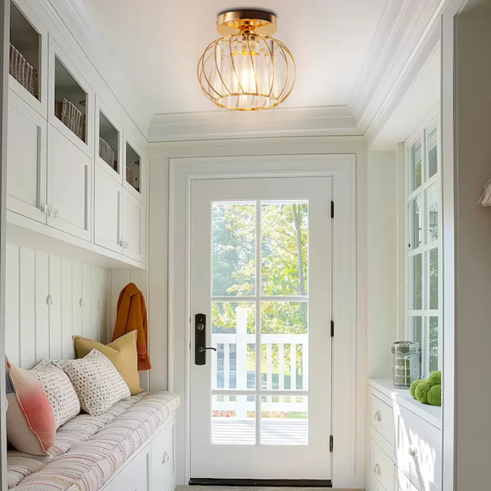 Modern luxury crystal E27 ceiling light, dining room, bedroom, corridor, entrance, staircase, kitchen lighting fixtures Qme
