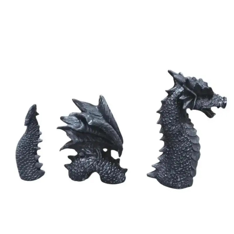Dragon Sculptures Resin Giant Lawn Sculpture Gothic Fantasy Figures Qme