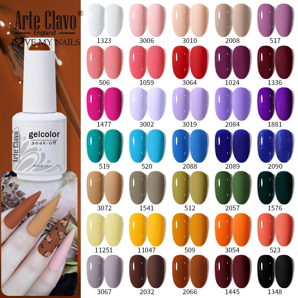 Arte Clavo Gel Polish Nail Supplies Professionals Art Semi Permanent Qme