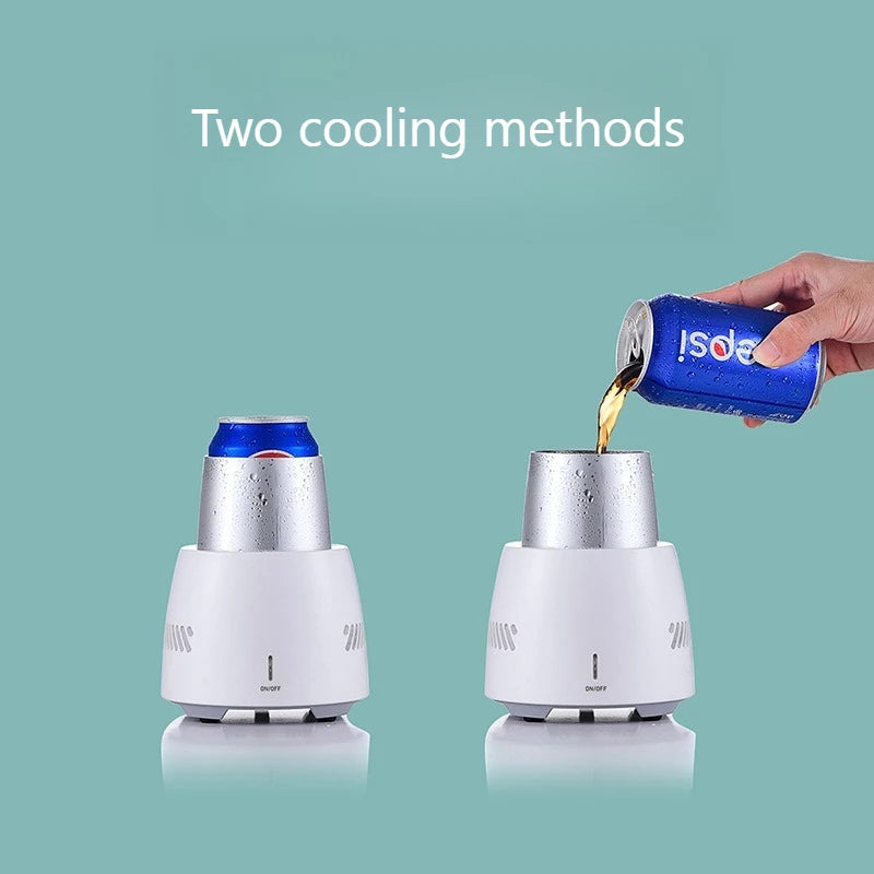 Portable Rapid Cooling Cup Cooler Fast Ice Maker Drinks Quiet Qme