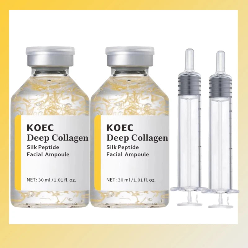 Peptide Intensive Lifting Ampoule,Deep Collagen Face Firming Moisturizing Serum,Glass Skin Tightening Hydration,Korean Skincare Qme 2pc