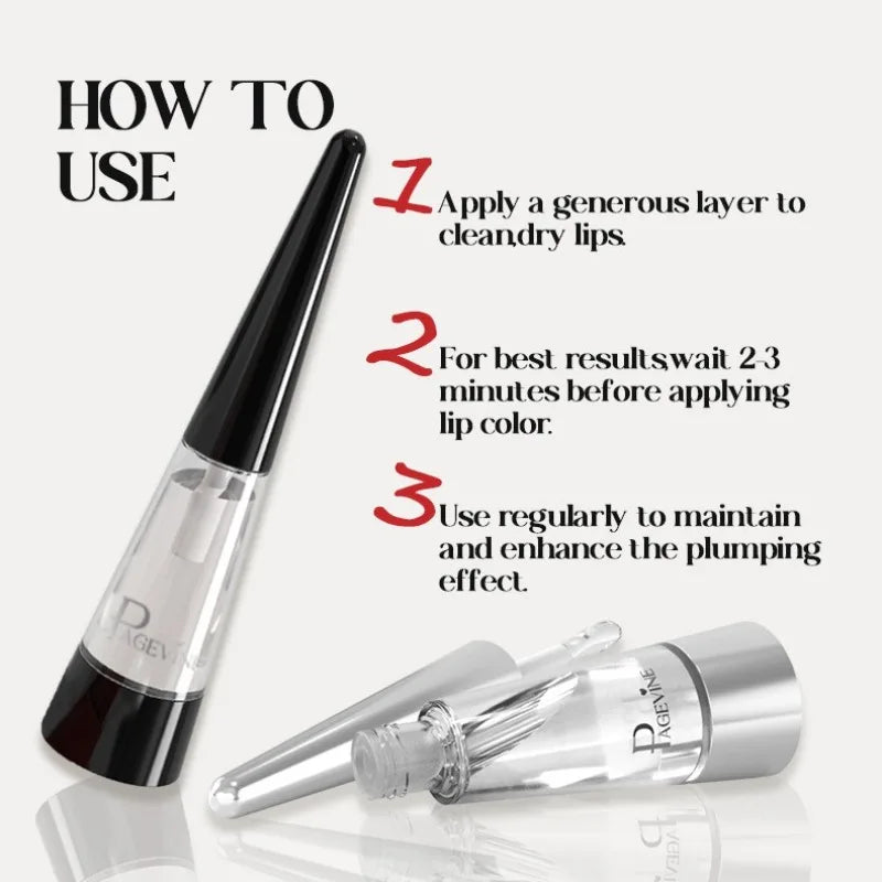 Exfoliating & Plumping Lip Oil, Removes Dead Skin for Smooth Plump Lips, Glass Shine & Hydrating, Lasting Gentle Lip Treatment Qme