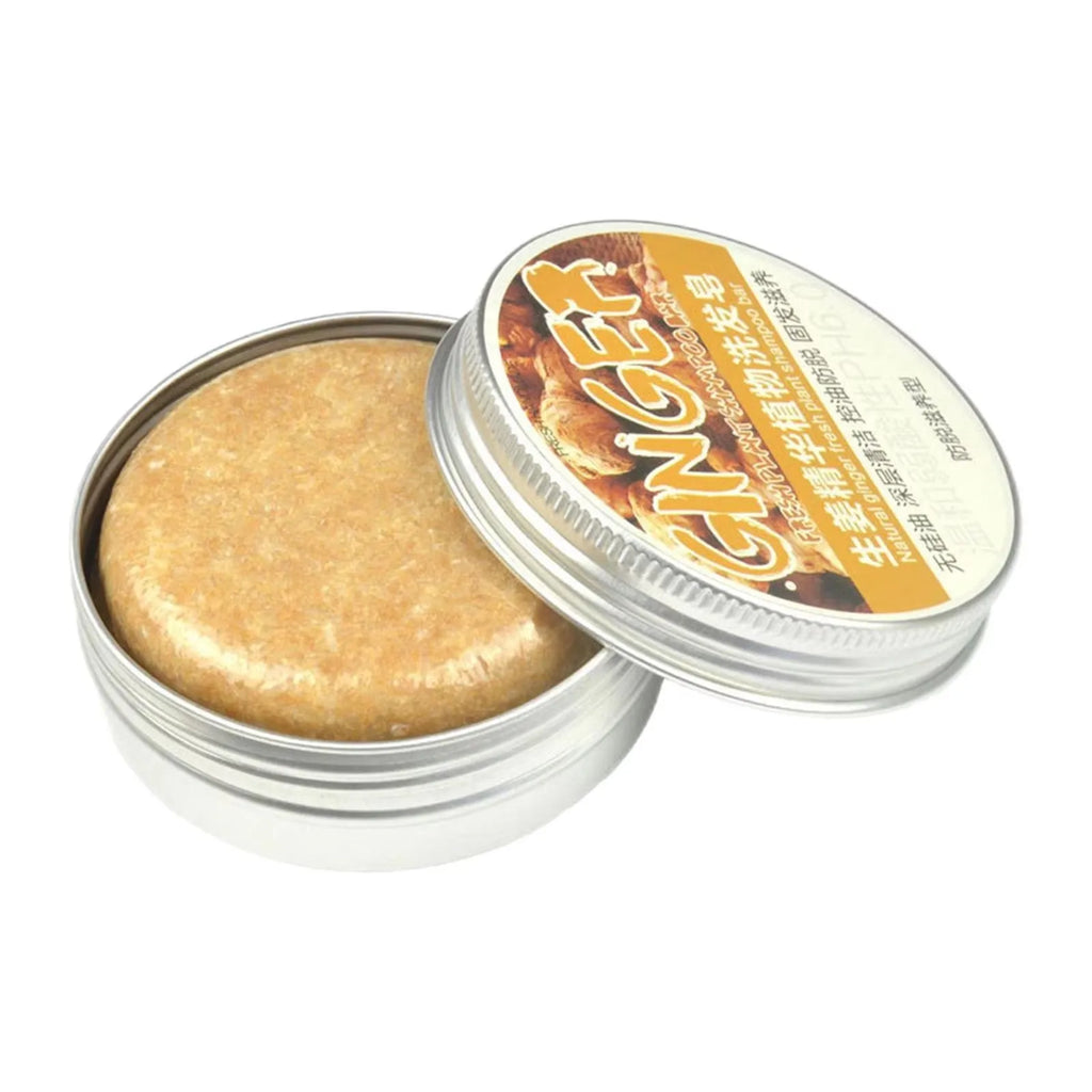 Ginger Polygonum Soap Shampoo Cold Processed Hair Bar Pure Plant Qme B