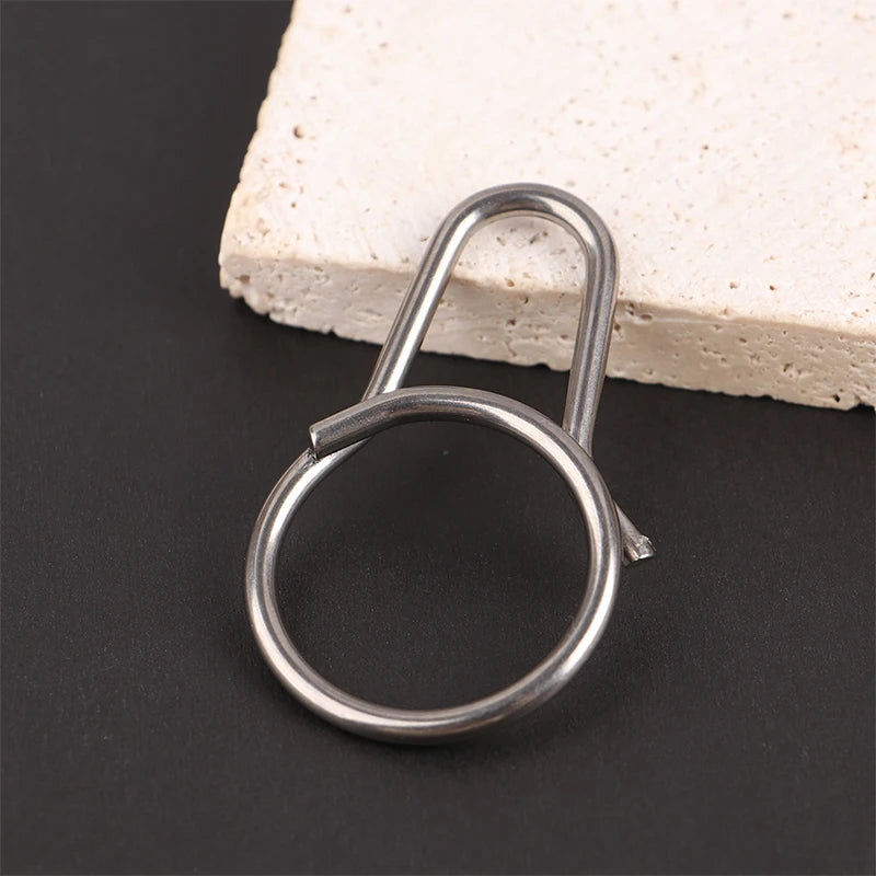 Titanium Alloy Key Ring Belt Clip Quick Draw Keychain Carabiner Qme