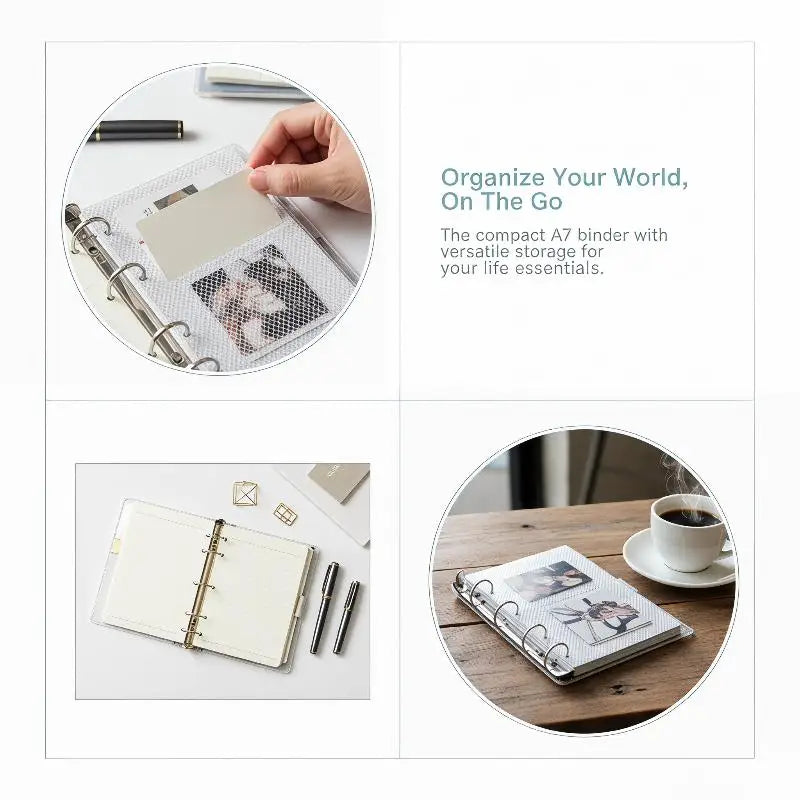 Document Bag Hand Ledger Student Multi-function Material Storage Ins Qme