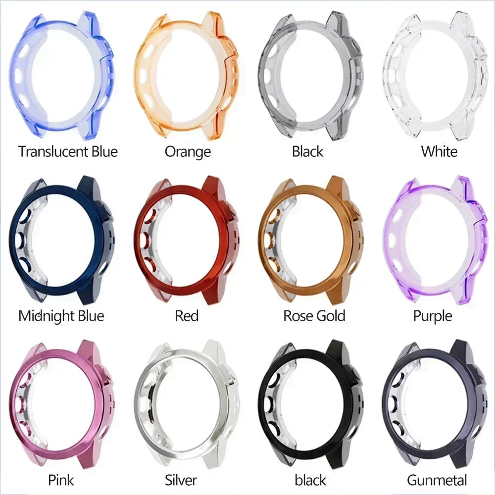 TPU Protective Case Cover for Garmin Fenix 7 7S 7X Smart Watch Clear Colorful Soft Protector Epix Pro 51mm 47mm 42mm Cover Shell Qme